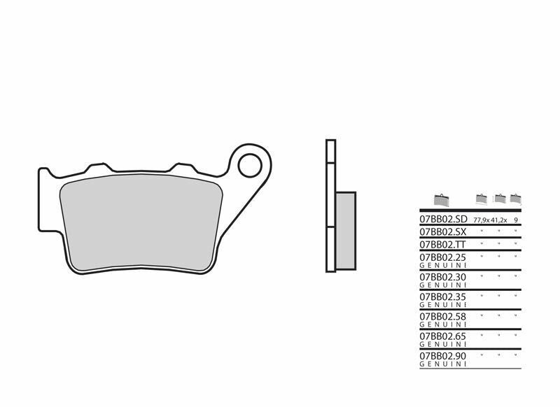 BREMBO Off-Road Sintermetall Bremsbeläge - 07BB02SX