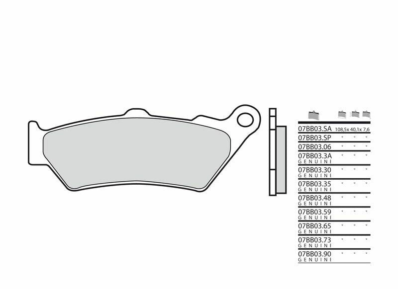 BREMBO Genuine Sintermetall Bremsbeläge - 07BB0359