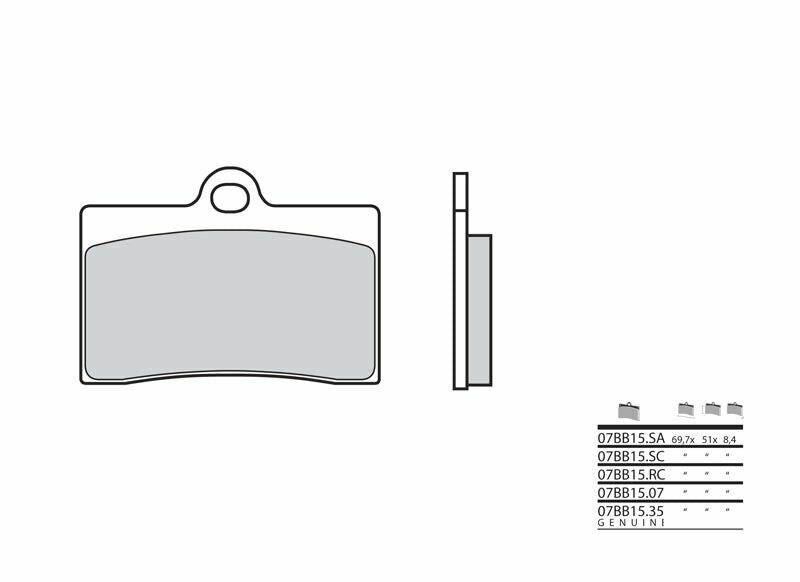 BREMBO Street Sintermetall Bremsbeläge - 07BB15SA