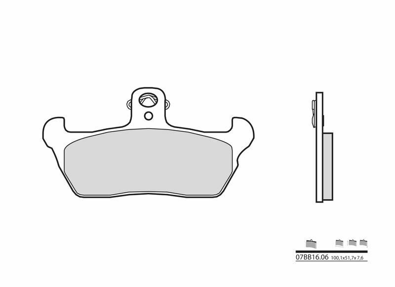 BREMBO Street Carbon Keramik Bremsbeläge - 07BB1606