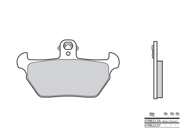 BREMBO Street Sintermetall Bremsbeläge - 07BB22LA