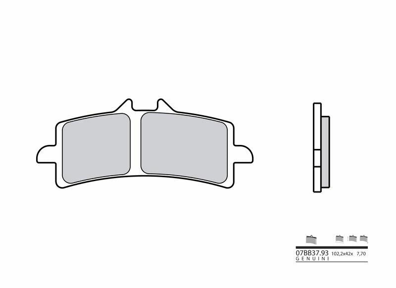 BREMBO Street Sintermetall Bremsbeläge - 07BB37SA