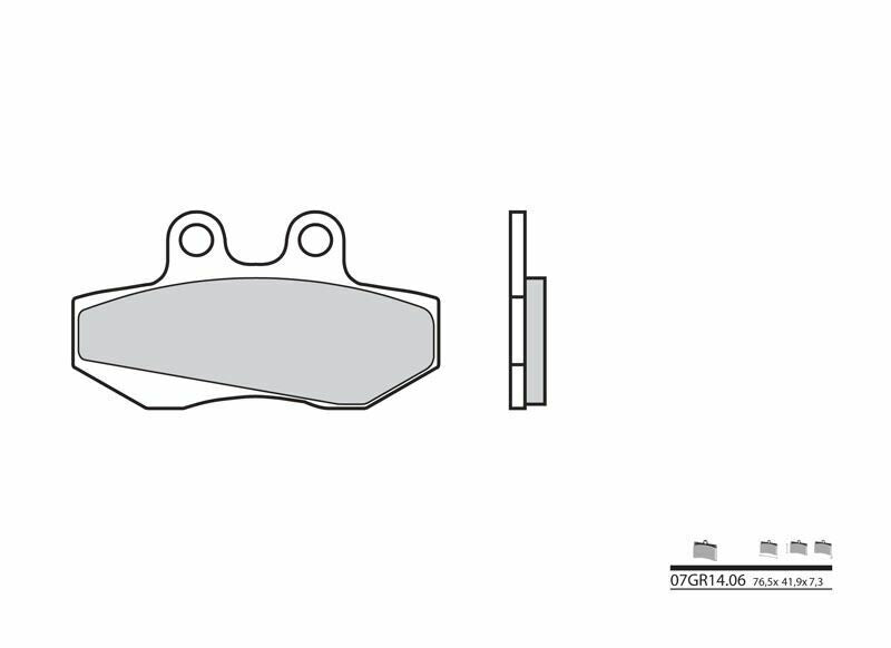 BREMBO Street Carbon Keramik Bremsbeläge - 07GR1406