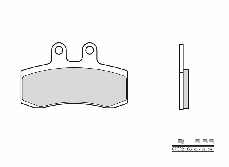 BREMBO Street Carbon Keramik Bremsbeläge - 07GR2106