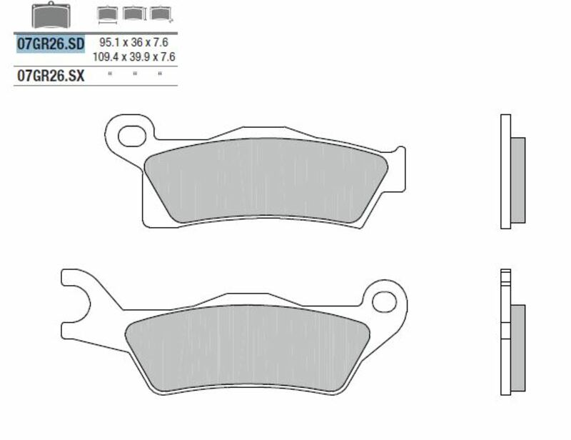 BREMBO Off-Road Sintermetall Bremsbeläge - 07GR26SD