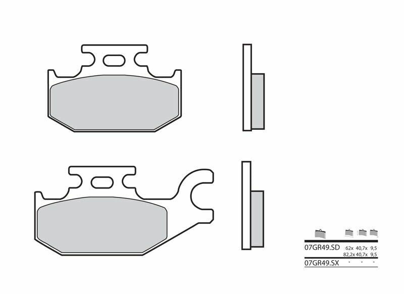 BREMBO Off-Road Sintermetall Bremsbeläge - 07GR49SD