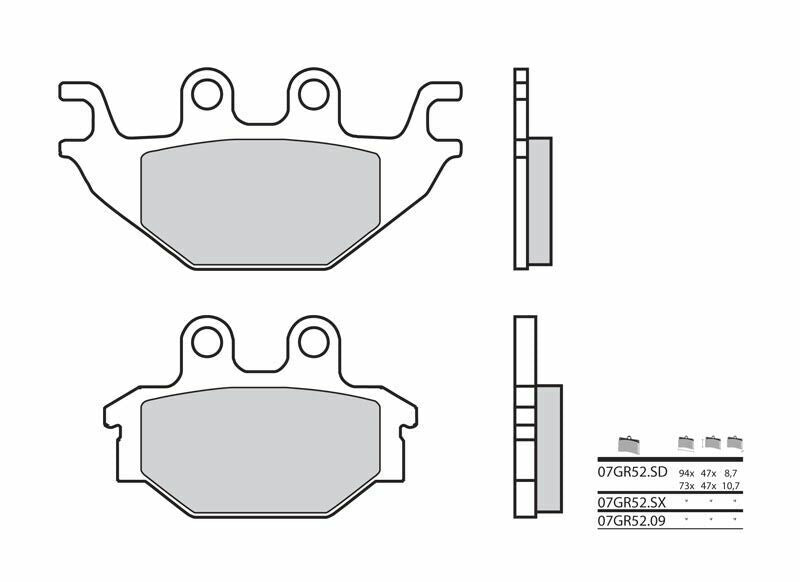 BREMBO Off-Road Sintermetall Bremsbeläge - 07GR52SD