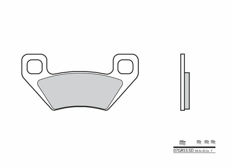 BREMBO Off-Road Sintermetall Bremsbeläge - 07GR53SD