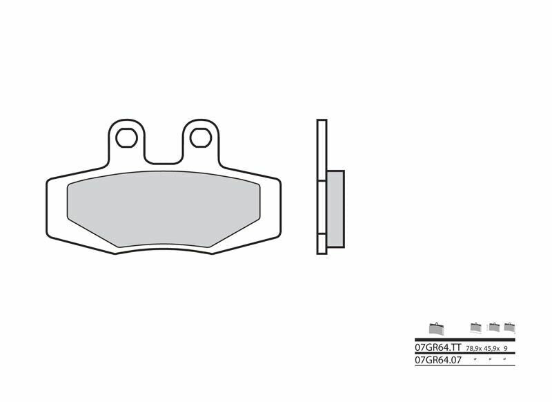 BREMBO Street Carbon Keramik Bremsbeläge - 07GR6407
