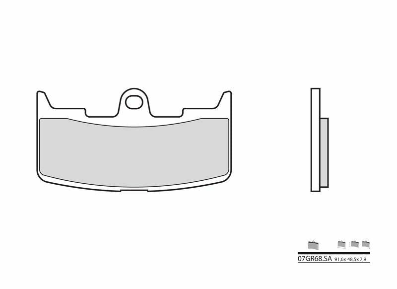 BREMBO Street Sintermetall Bremsbeläge - 07GR68SA