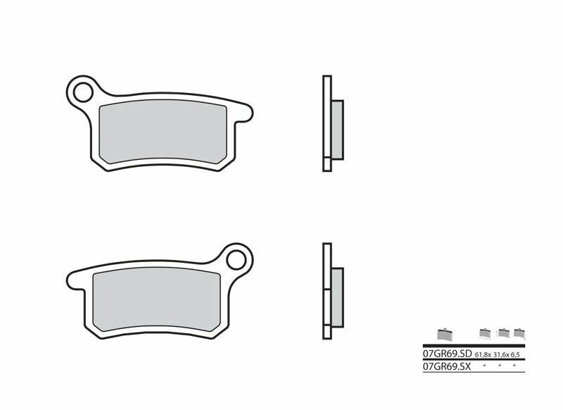 BREMBO Off-Road Sintermetall Bremsbeläge - 07GR69SX