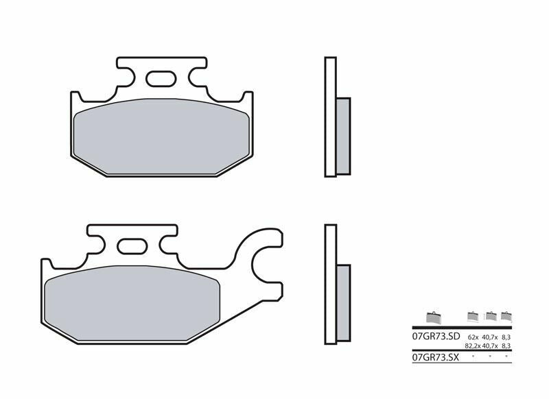 BREMBO Off-Road Sintermetall Bremsbeläge - 07GR73SD