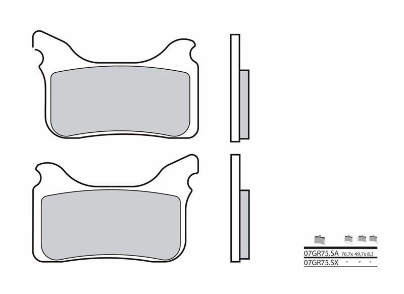 BREMBO Off-Road Sintermetall Bremsbeläge - 07GR75SX