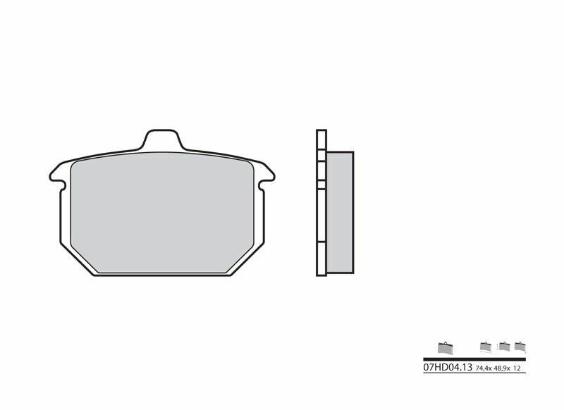 BREMBO Street Carbon Keramik Bremsbeläge - 07HD0413