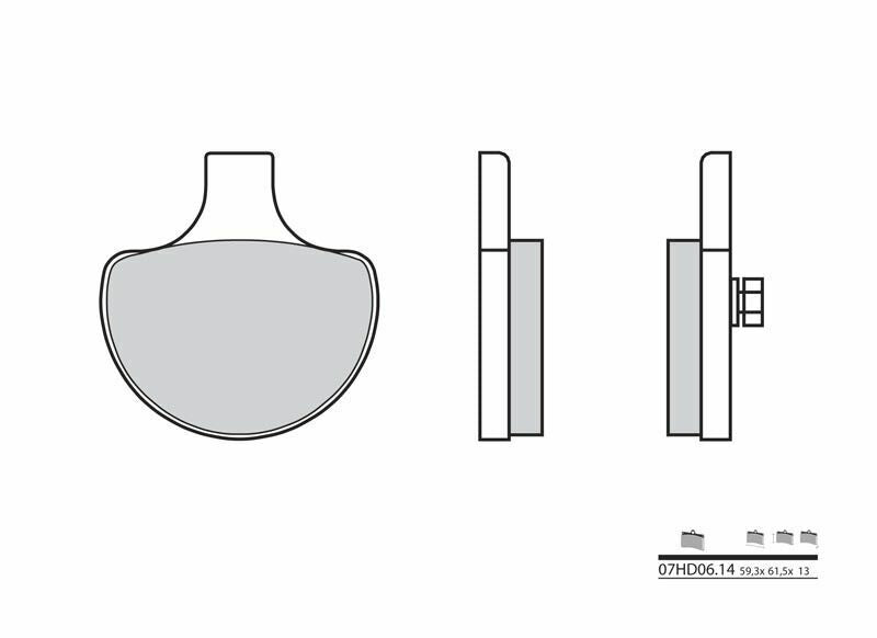 BREMBO Street Carbon Keramik Bremsbeläge - 07HD0614