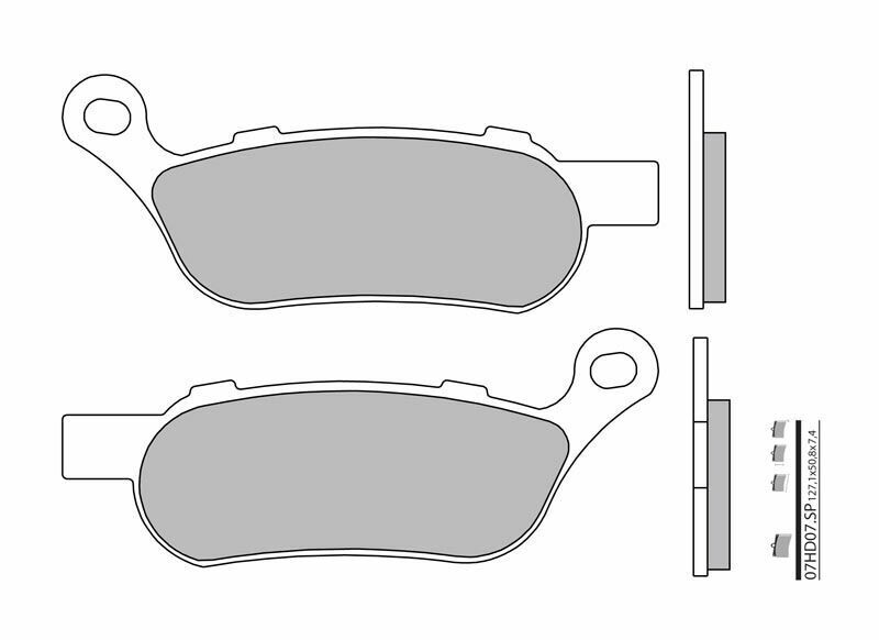 BREMBO Street Sintermetall Bremsbeläge - 07HD07SP