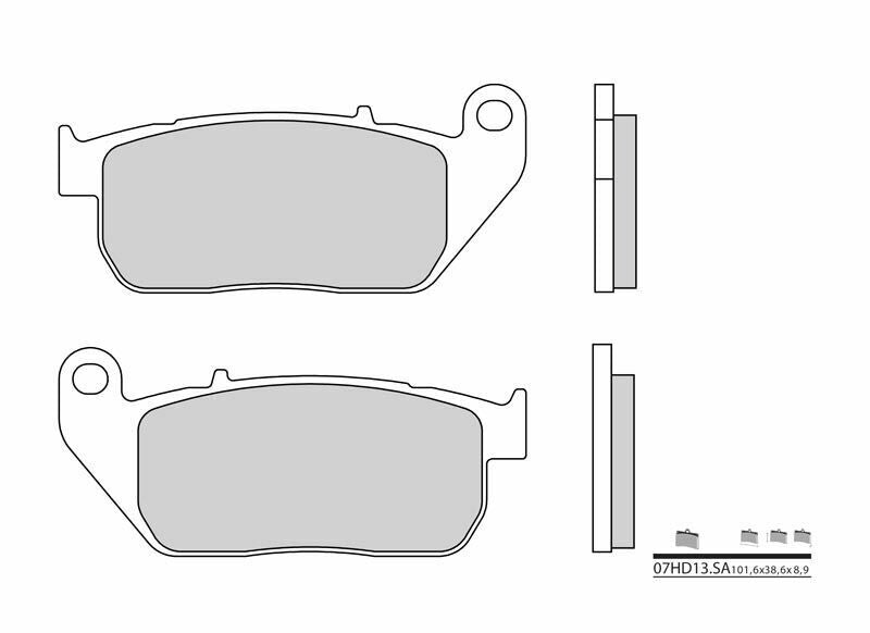 BREMBO Street Sintermetall Bremsbeläge - 07HD13SA