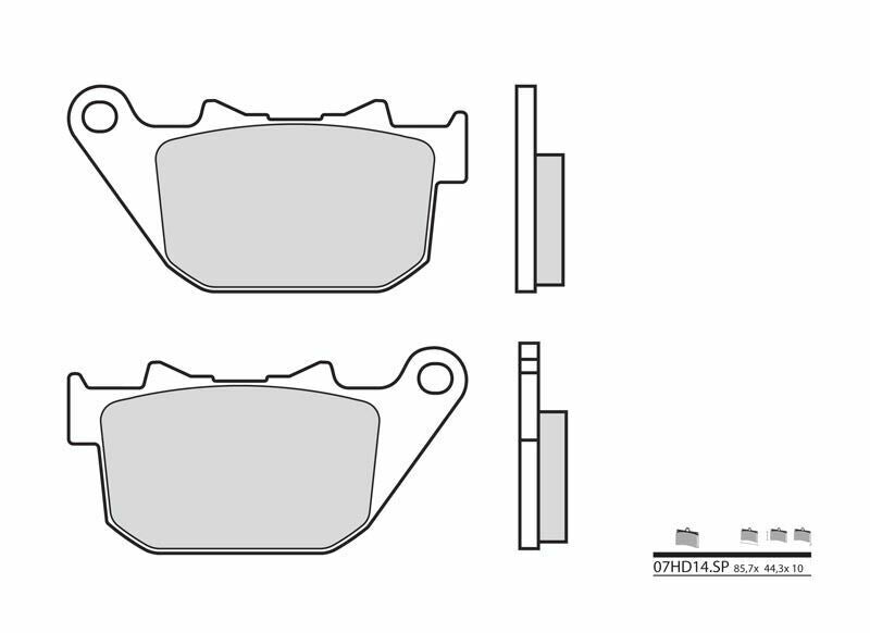 BREMBO Street Sintermetall Bremsbeläge - 07HD14SP