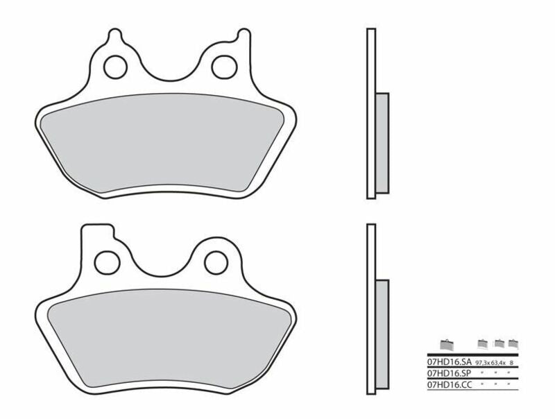 BREMBO Street Sintermetall Bremsbeläge - 07HD16SA