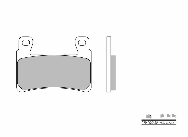 BREMBO Street Sintermetall Bremsbeläge - 07HD20SA