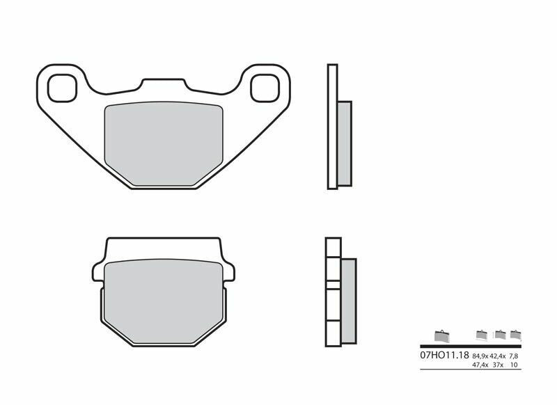 BREMBO Street Carbon Keramik Bremsbeläge - 07HO1118