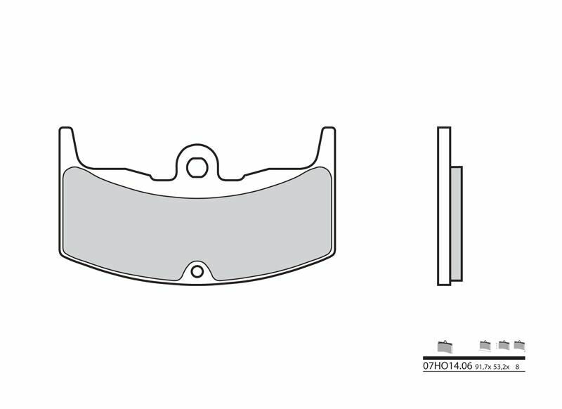 BREMBO Street Carbon Keramik Bremsbeläge - 07HO1406