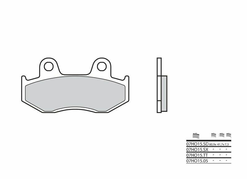 BREMBO Off-Road Sintermetall Bremsbeläge - 07HO15SD
