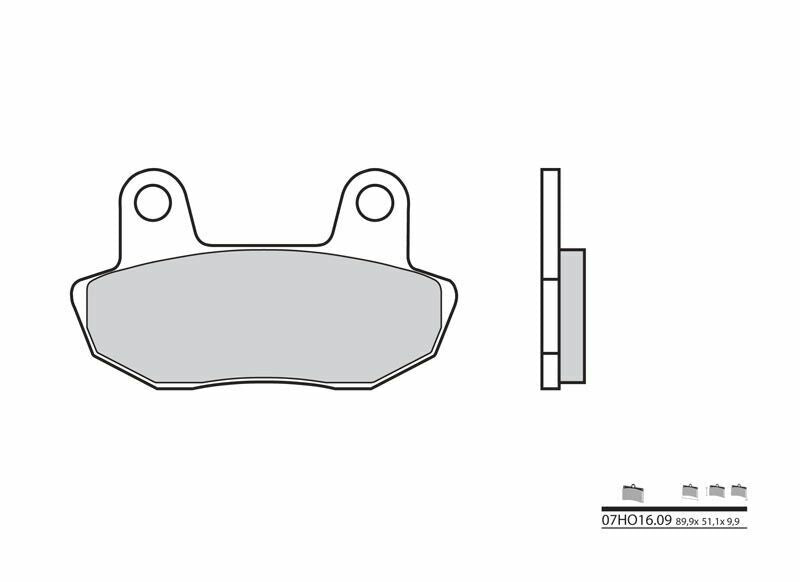 BREMBO Street Carbon Keramik Bremsbeläge - 07HO1609