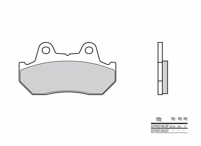 BREMBO Street Carbon Keramik Bremsbeläge - 07HO1807