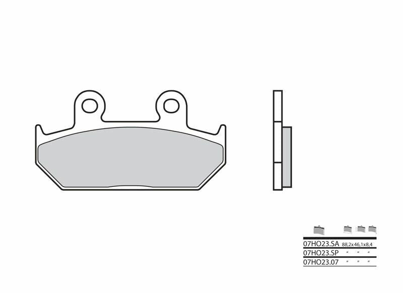 BREMBO Street Carbon Keramik Bremsbeläge - 07HO2307
