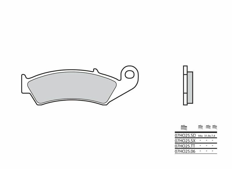 BREMBO Off-Road Sintermetall Bremsbeläge - 07HO25SD