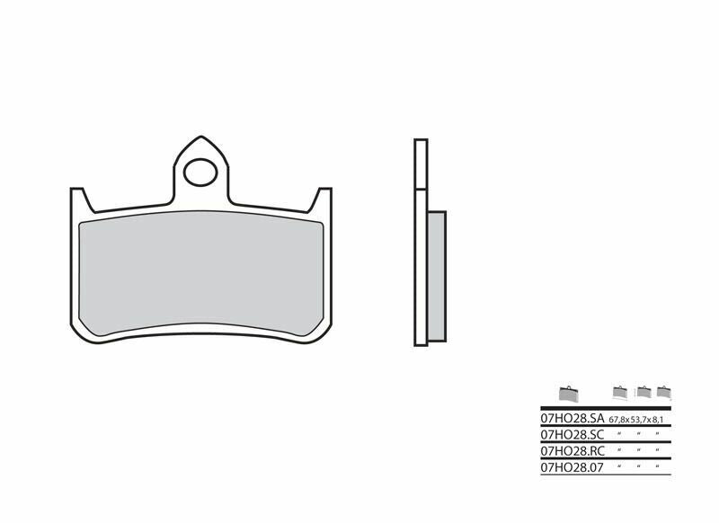 BREMBO Competition Carbon Keramik Bremsbeläge - 07HO28RC