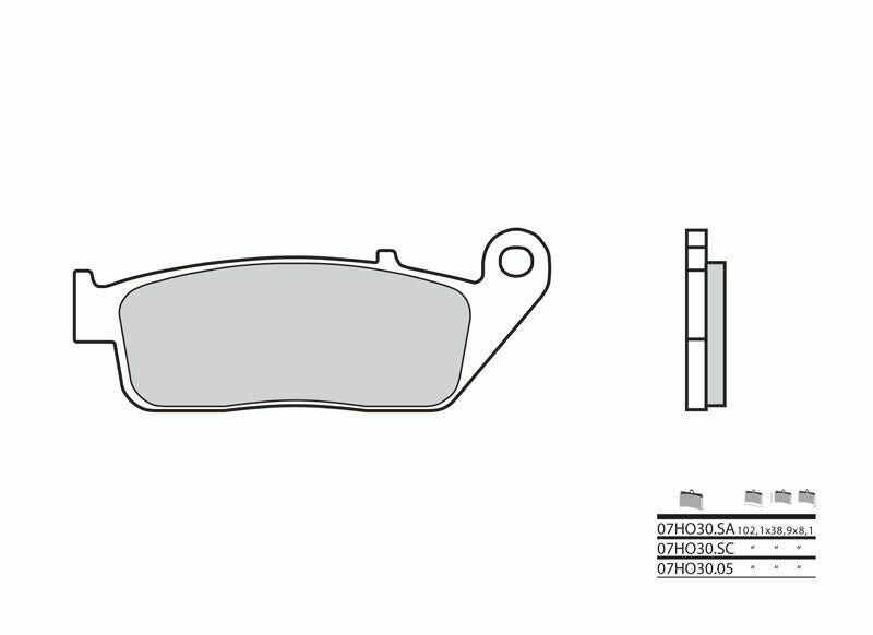 BREMBO Street Carbon Keramik Bremsbeläge - 07HO3005