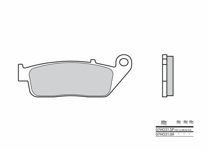 BREMBO Street Sintermetall Bremsbeläge - 07HO31SP