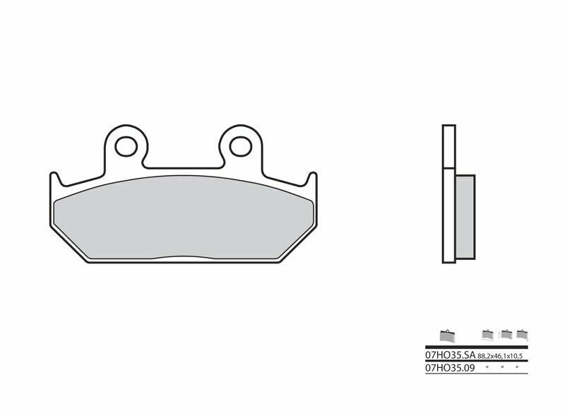 BREMBO Street Carbon Keramik Bremsbeläge - 07HO3509