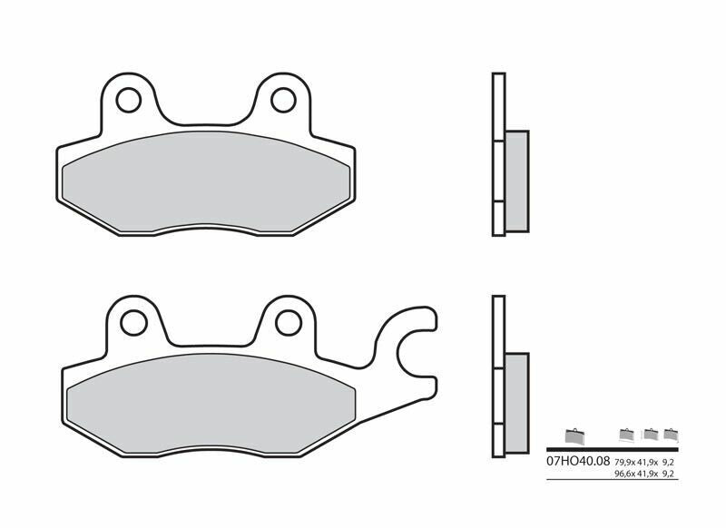 BREMBO Street Carbon Keramik Bremsbeläge - 07HO4008