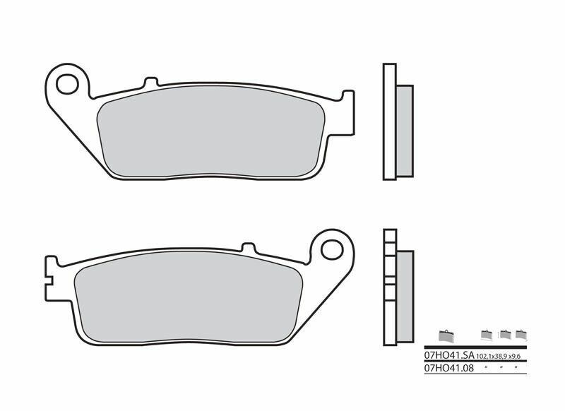 BREMBO Street Carbon Keramik Bremsbeläge - 07HO4108