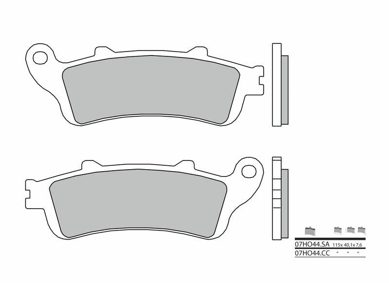 BREMBO Street Sintermetall Bremsbeläge - 07HO44SA