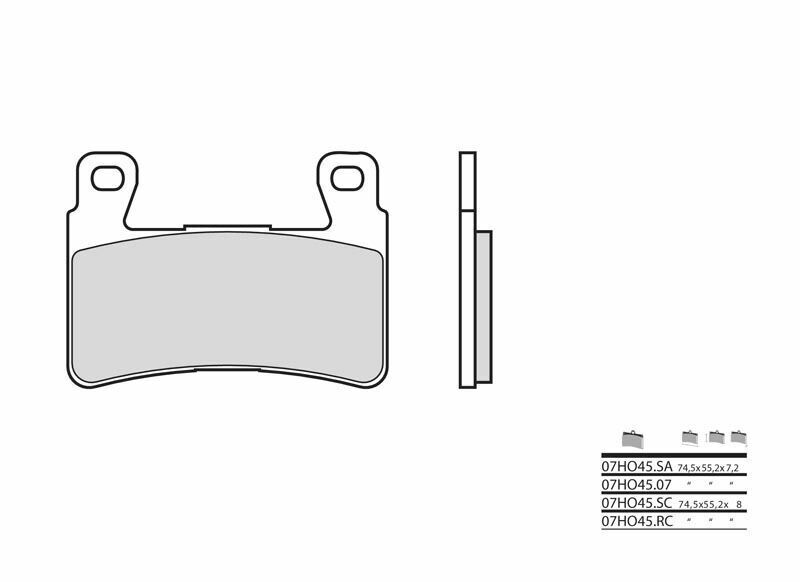 BREMBO Street Sintermetall Bremsbeläge - 07HO45SA