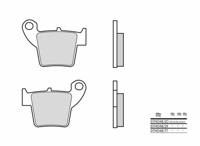 BREMBO Off-Road Sintermetall Bremsbeläge - 07HO48SX