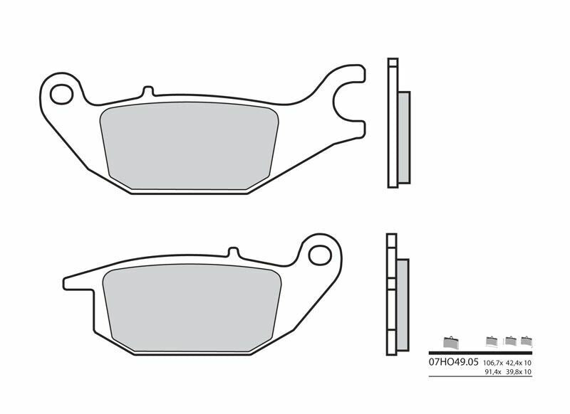 BREMBO Street Carbon Keramik Bremsbeläge - 07HO4905