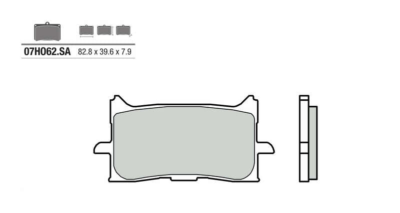BREMBO Street Sintermetall Bremsbeläge - 07HO62SA