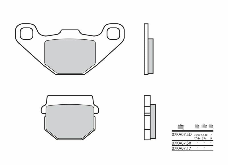 BREMBO Off-Road Sintermetall Bremsbeläge - 07KA07SX