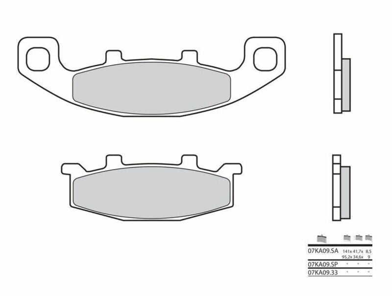 BREMBO Street Carbon Keramik Bremsbeläge - 07KA0933