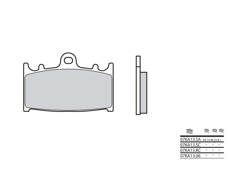 BREMBO Street Sintermetall Bremsbeläge - 07KA13LA