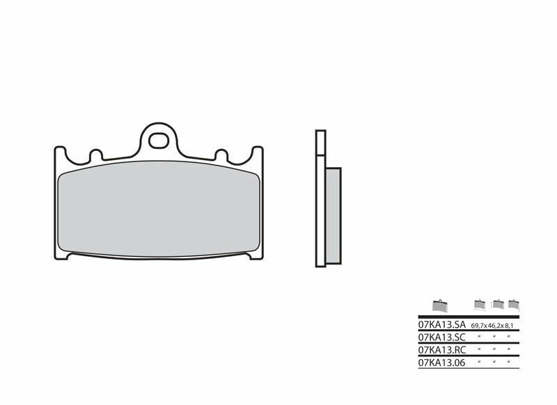 BREMBO Competition Carbon Keramik Bremsbeläge - 07KA13RC