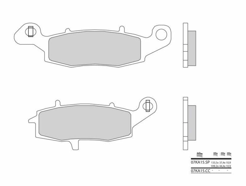 BREMBO Street Sintermetall Bremsbeläge - 07KA15SP
