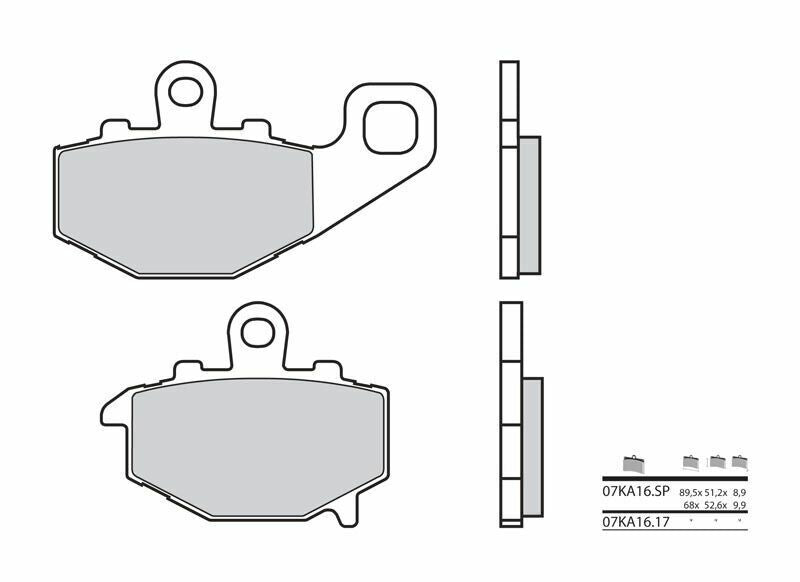 BREMBO Street Sintermetall Bremsbeläge - 07KA16SP