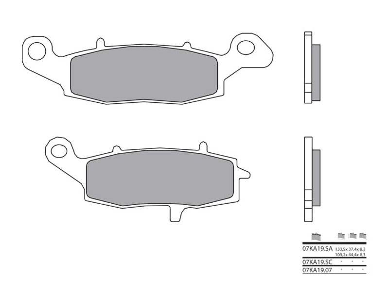 BREMBO Street Sintermetall Bremsbeläge - 07KA19LA