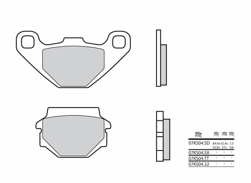 BREMBO Off-Road Sintermetall Bremsbeläge - 07KS04SD